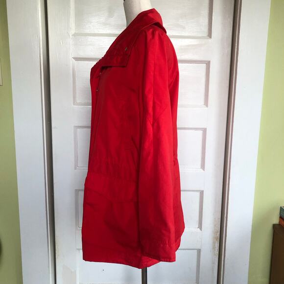 VTG Pacific Trail Red Jacket Womens Large Made in Korea Plaid Lined Outdoor Coat - Picture 5 of 16